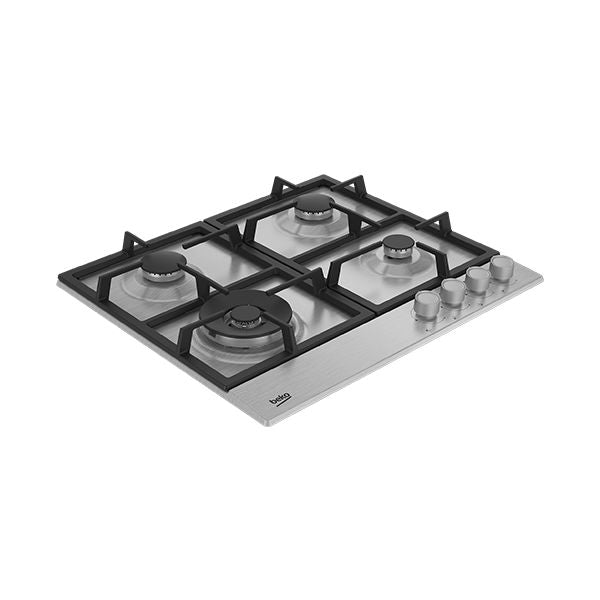 ANAFE EMPOTRABLE A GAS BEKO HIAG64225SX DE 4 HORNALLAS - Inverfin