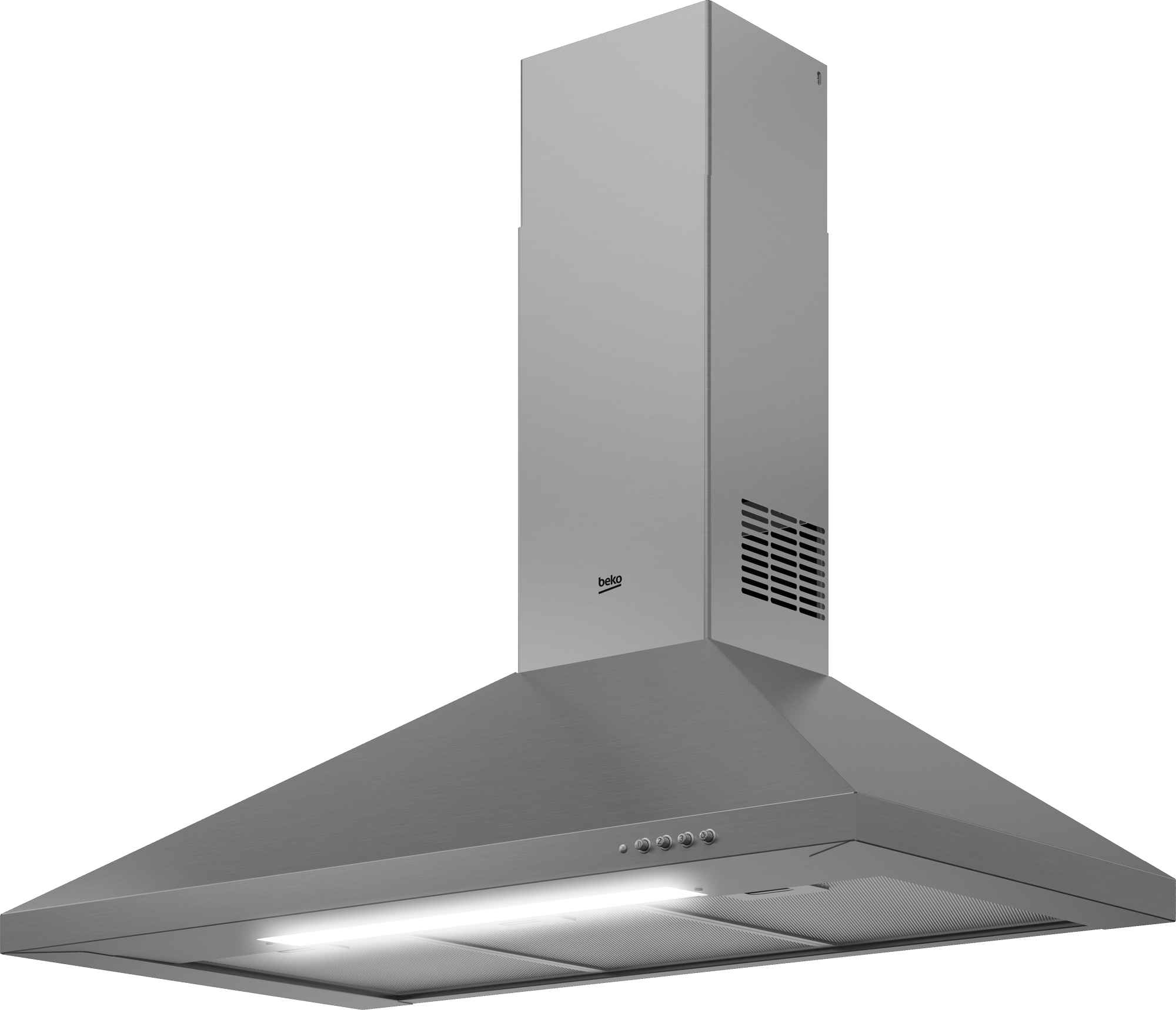 CAMPANA DE PARED PIRAMIDE BEKO CWB9441XN DE 90 CM - Inverfin