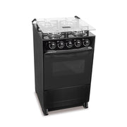 COCINA A GAS FAMA DELICATO GLASS DE 4 HORNALLAS - Inverfin