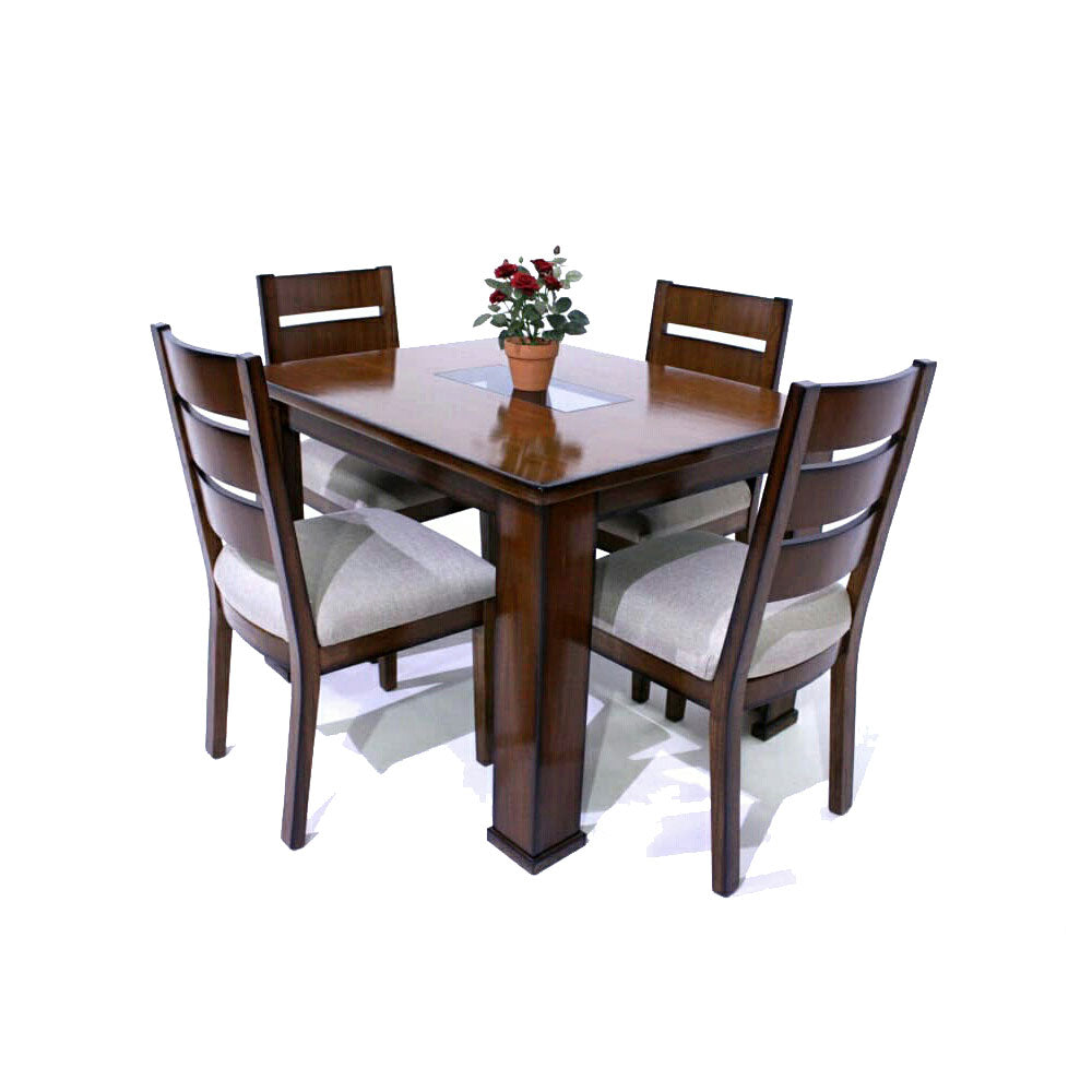 JUEGO DE COMEDOR MIRNO MILAN CON 4 SILLAS - Inverfin