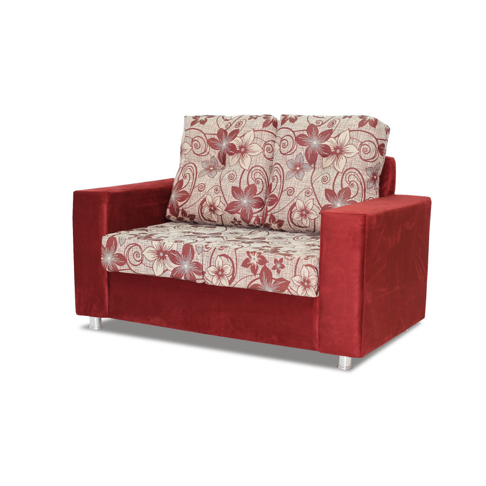 JUEGO DE LIVING ABBA DENVER BORDO FLOREADO 846 - Inverfin