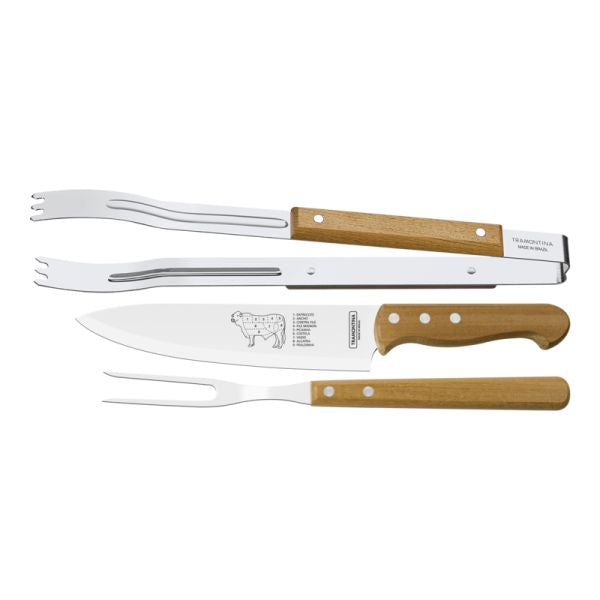 JUEGO PARA ASADO TRAMONTINA 3PZ - Inverfin