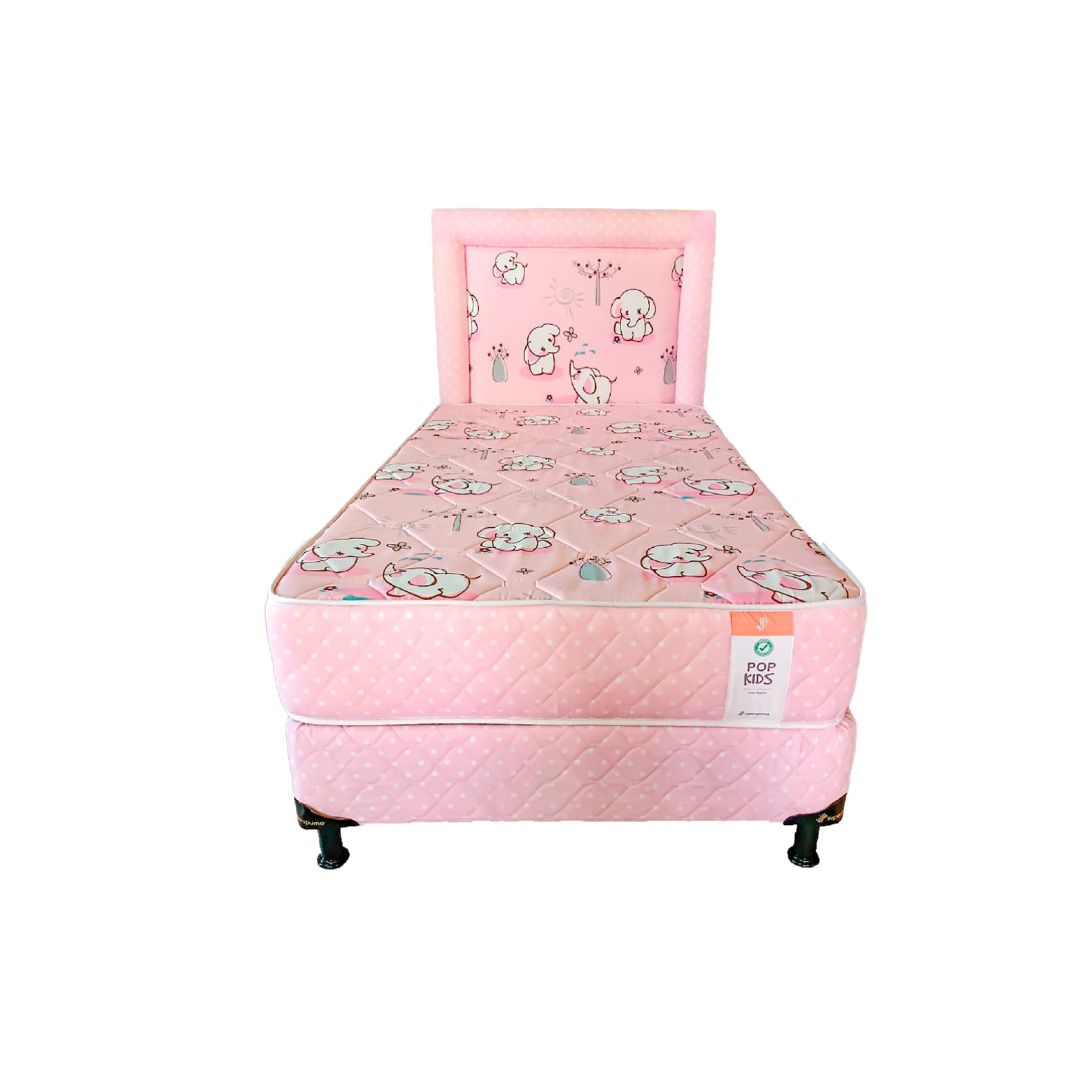 JUEGO DE SOMIER SUPERSPUMA POP KIDS 100X190 - Inverfin