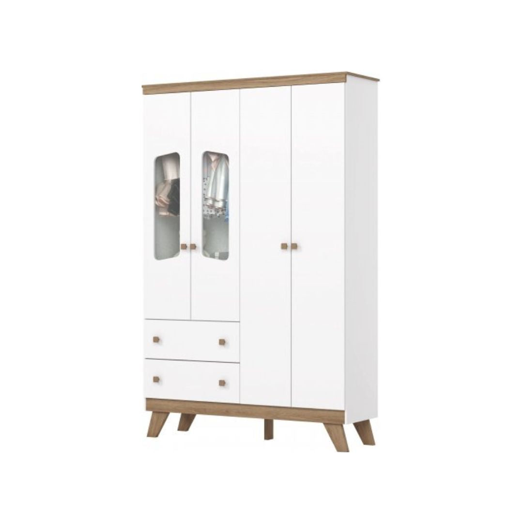 ROPERO HENN CONFETE 4 PUERTAS - Inverfin