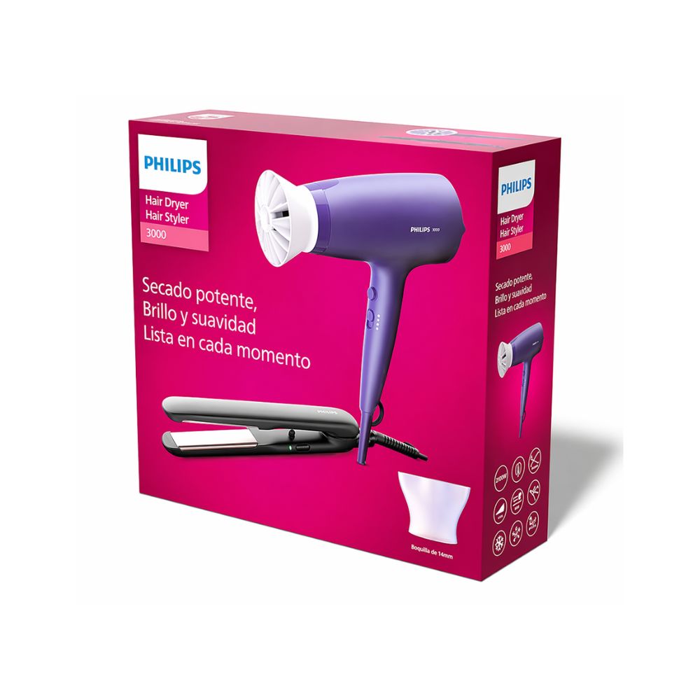 COMBO SECADOR BHD360+ALISADOR HP8321