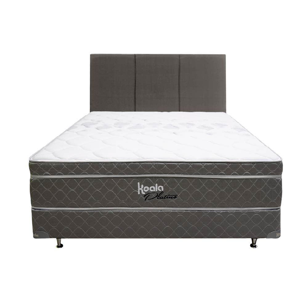 JUEGO DE SOMIER KOALA PLATINO EURO TOP 160X200 - Inverfin