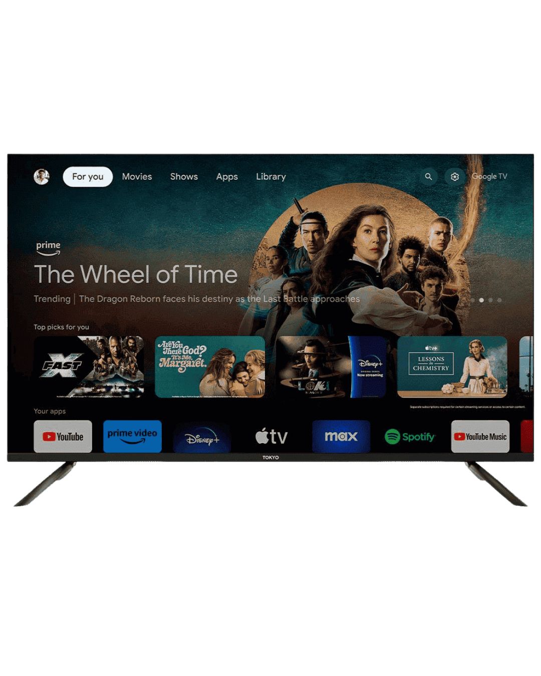 TV TOKYO 50" UF50GTV GOOGLE TV UHD - Inverfin