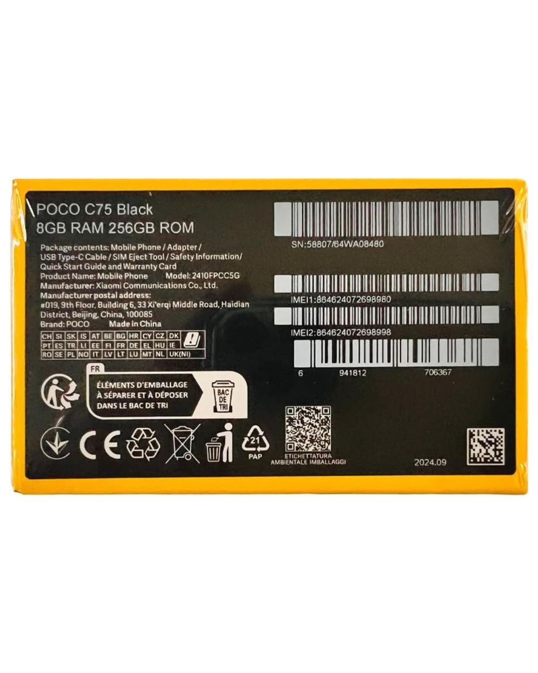 CELULAR XIAOMI POCO C75 256GB VERDE - Inverfin