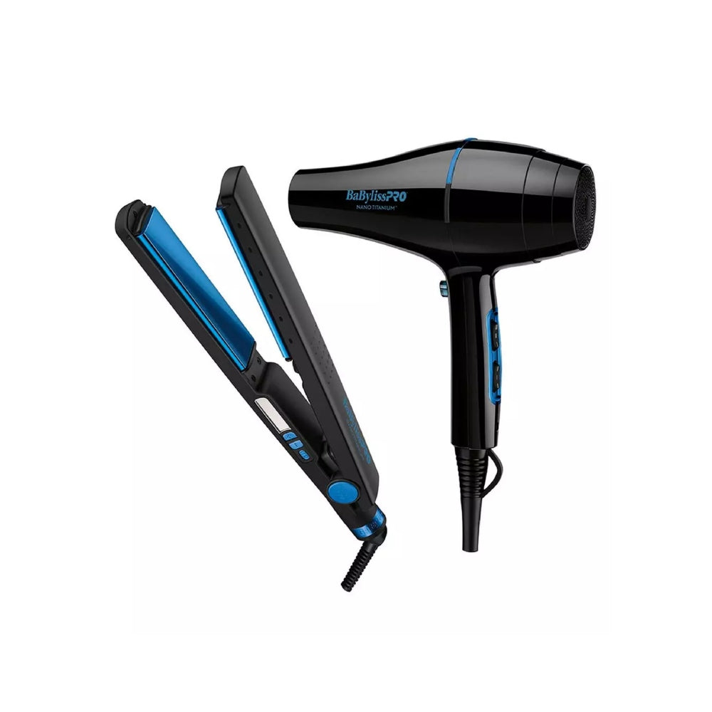 PACK BABYLISS BLACK&BLUE PLANCHITA 4091+SECADOR 6176