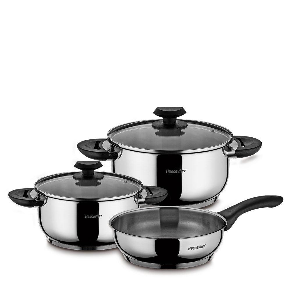 JUEGOS DE CACEROLAS CARMEN DE 5 PCS - Inverfin