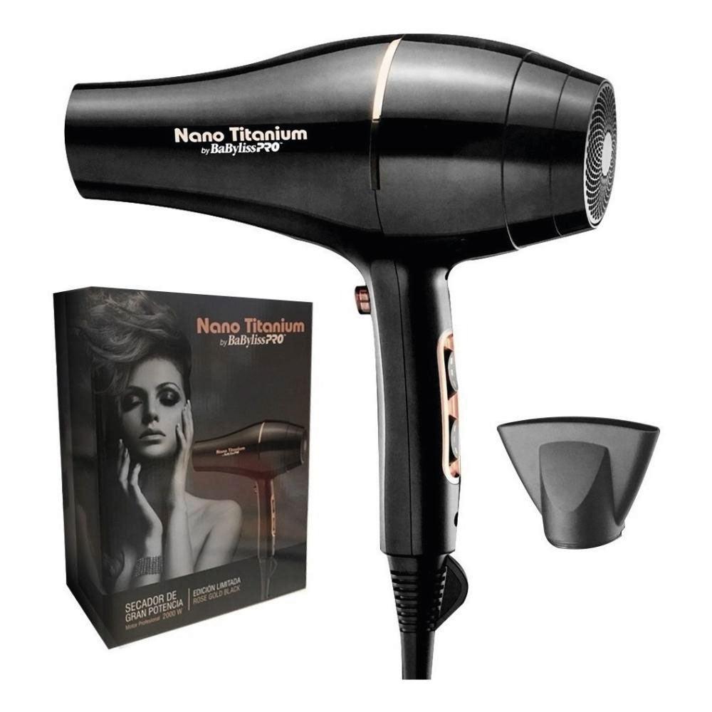 SECADOR DE PELO BABYLISS PRO ROSE GOLD BLACK - Inverfin