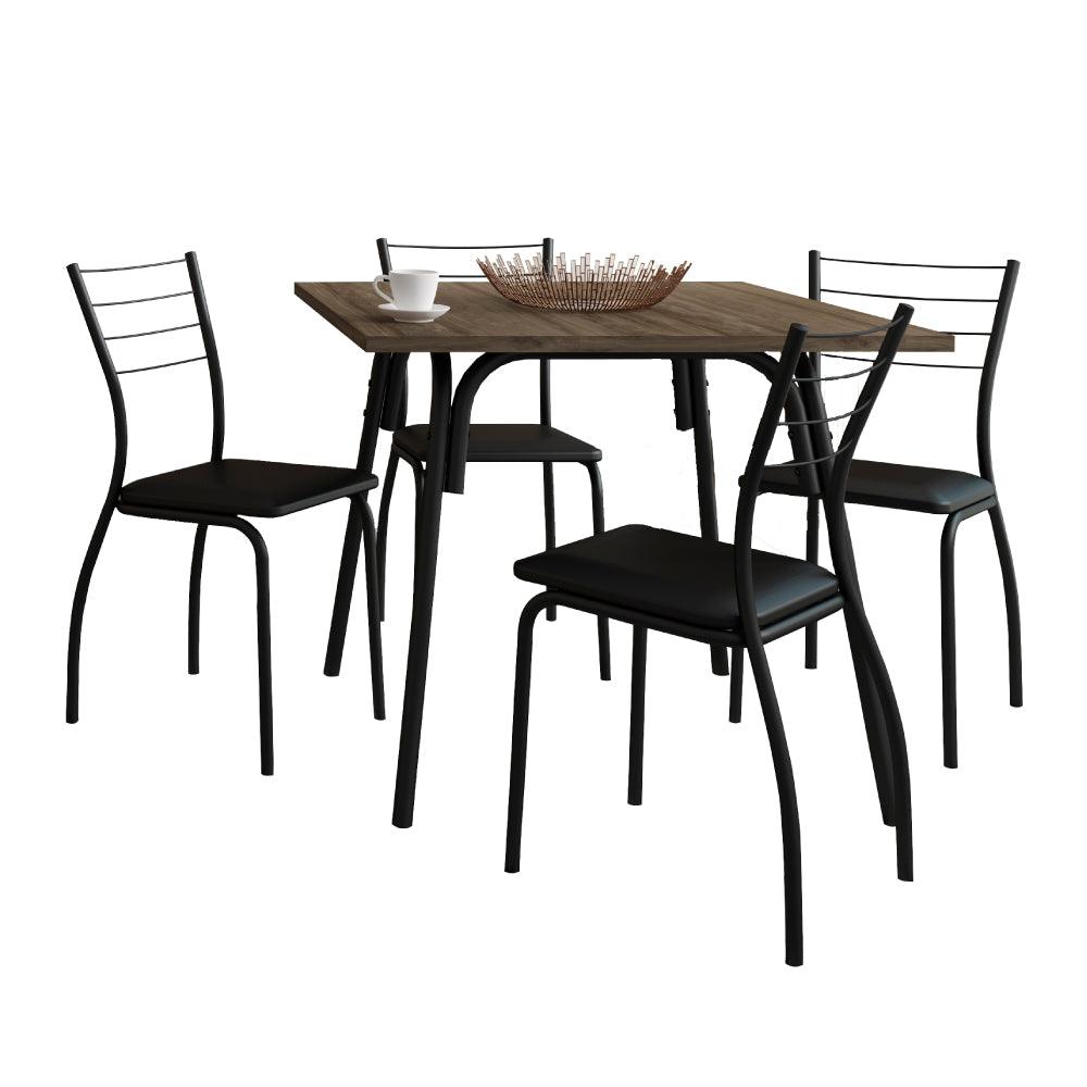 JUEGO DE MESA CARRARO 1569/1708 4 SILLAS - Inverfin