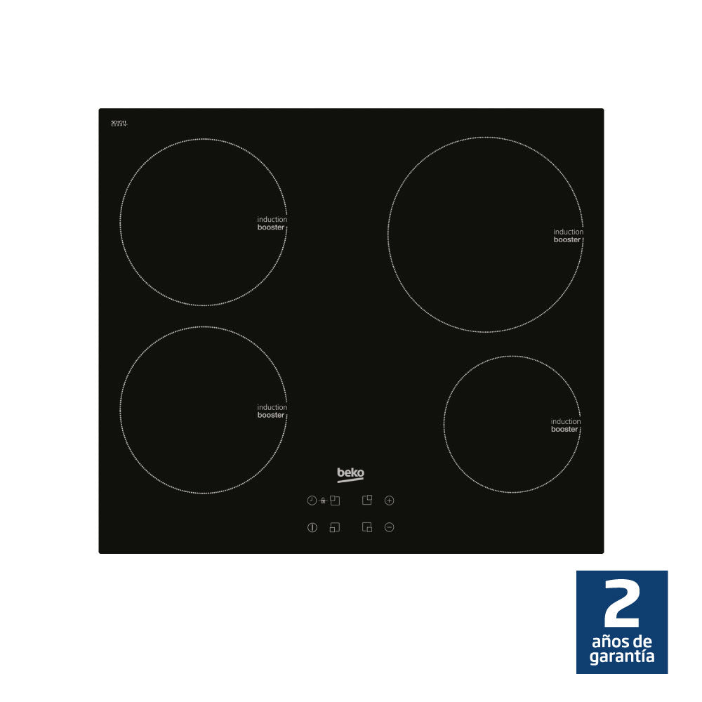 ANAFE EMPOTRABLE A INDUCCIÓN BEKO HII64400AT DE 4 HORNALLAS - Inverfin