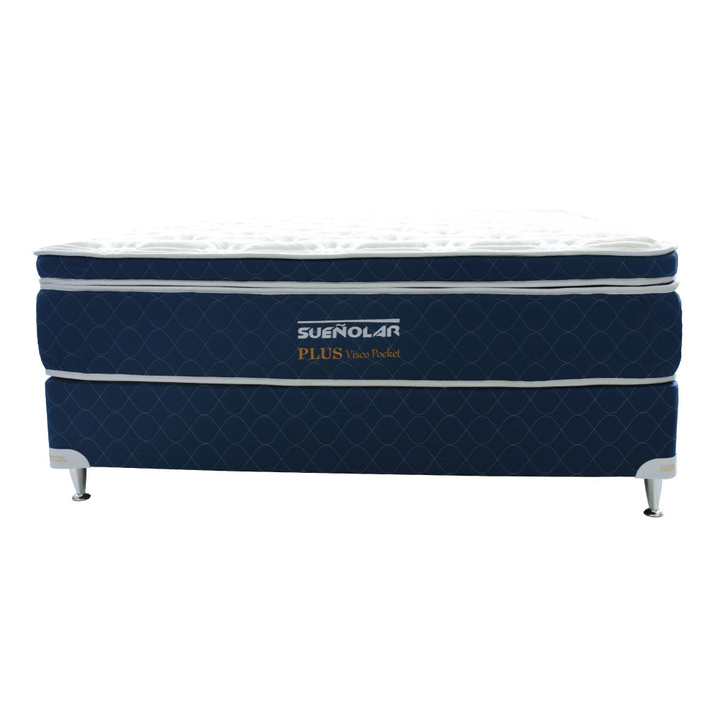 JUEGO DE SOMIER SUEÑOLAR PLUS FULL 140X190 - Inverfin