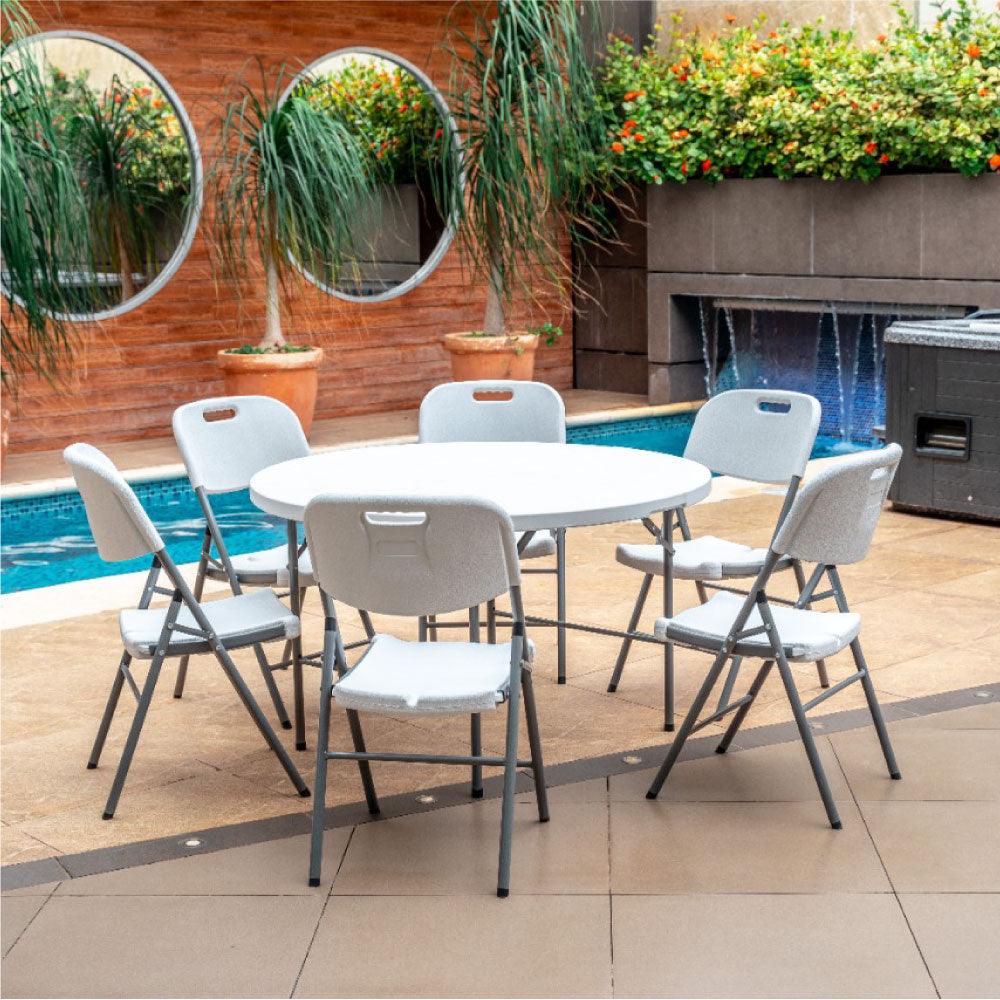 JUEGO DE COMEDOR UNIQUE MPRB 122 CON 6 SILLAS - Inverfin