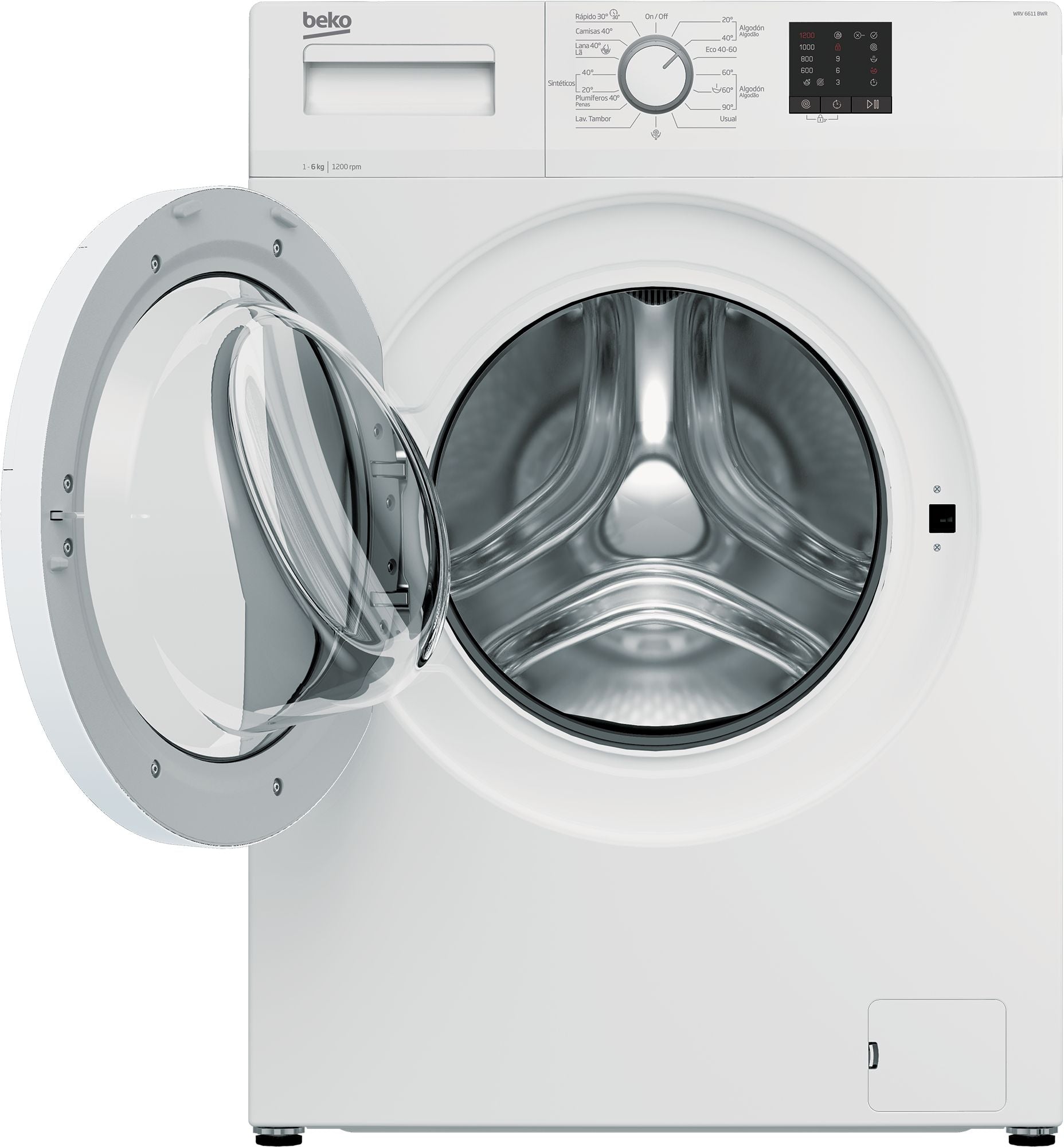 LAVARROPAS BEKO 6KG WRV 6611BWR - Inverfin