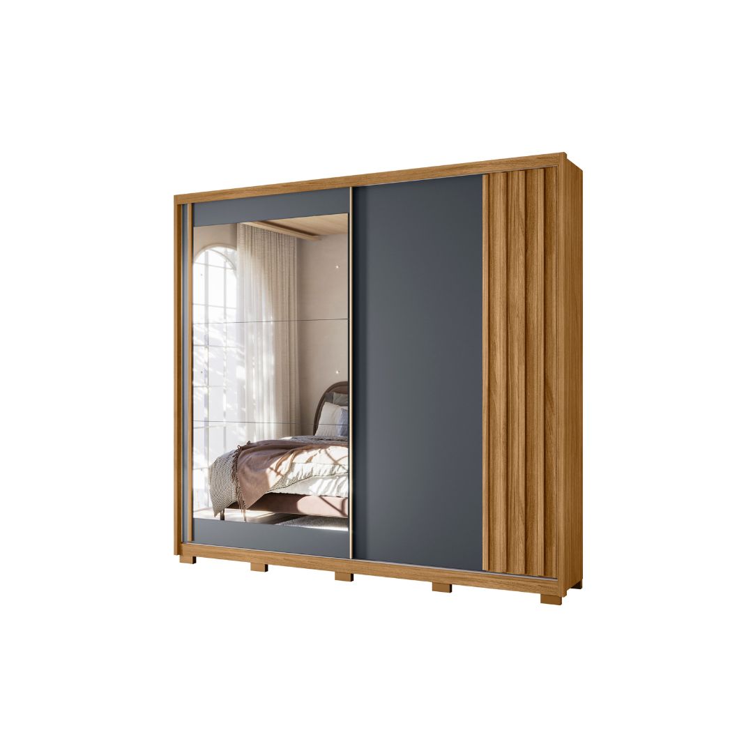 ROPERO MOVAL DHARA CON ESPEJO 6PZ - Inverfin