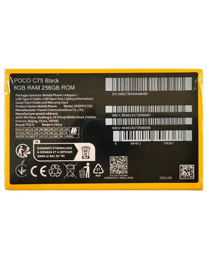 CELULAR XIAOMI POCO C75 256GB VERDE - Inverfin