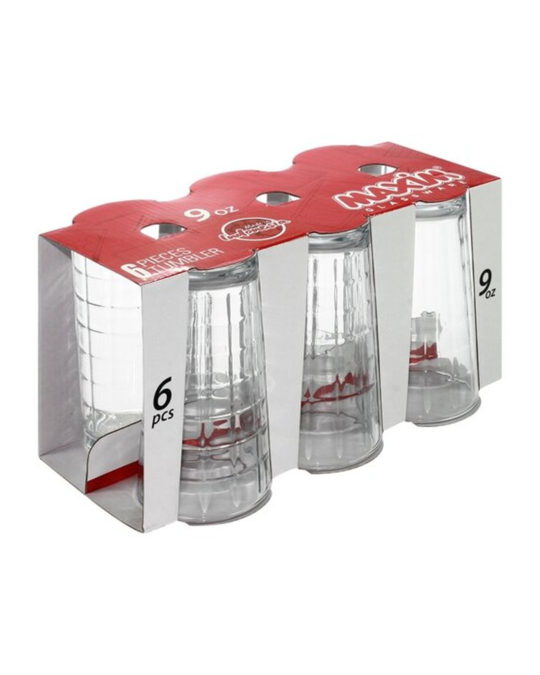 JUE VASO OVERETTA 6PZ 235ML MAXIM - Inverfin