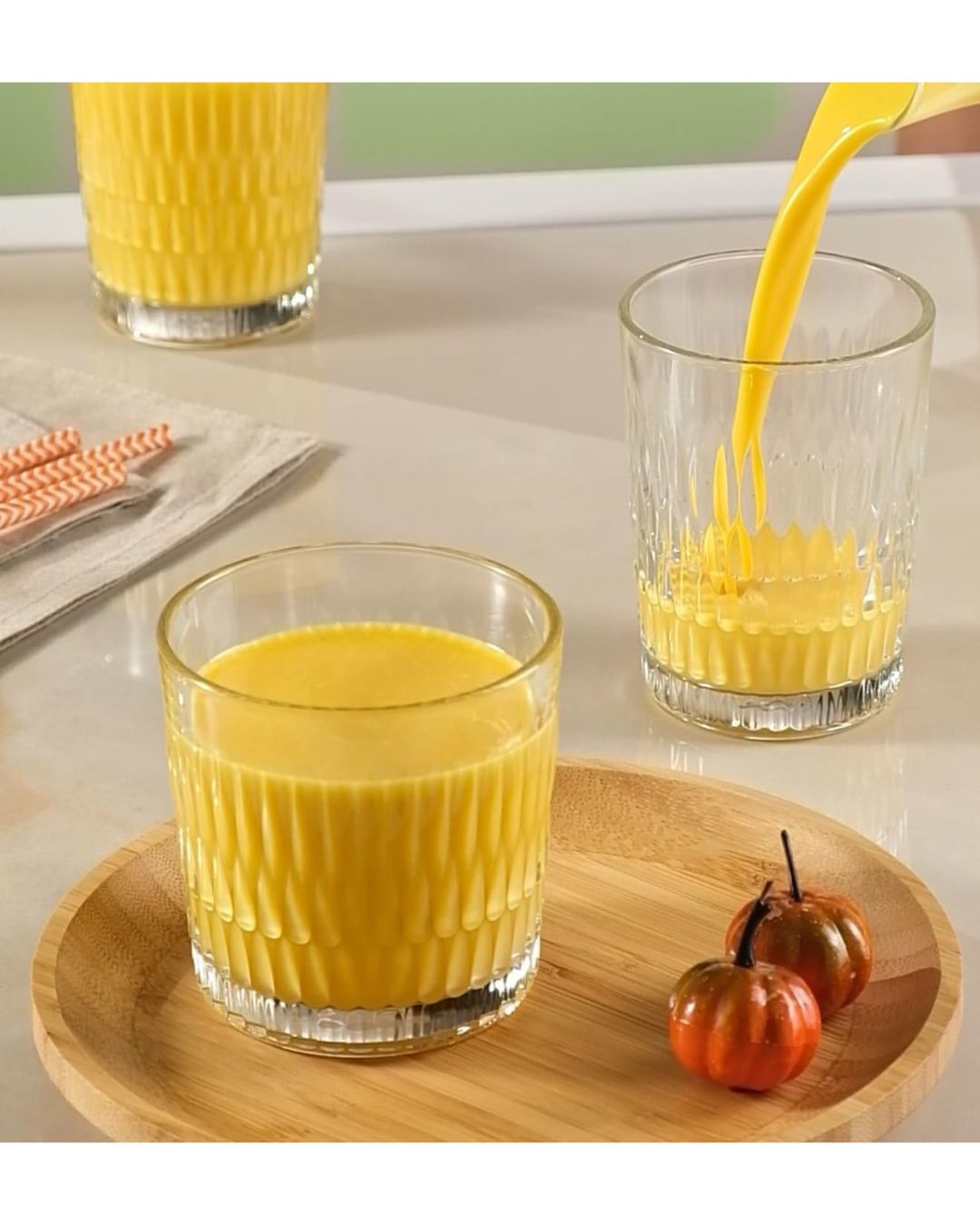 JUE VASO RAIN 6PZ 350CC PASABAHCE - Inverfin